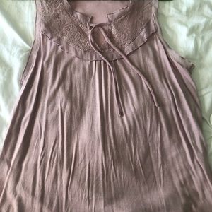 Lavender lace tank